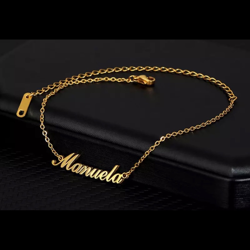 custom stainless steel name bracelet